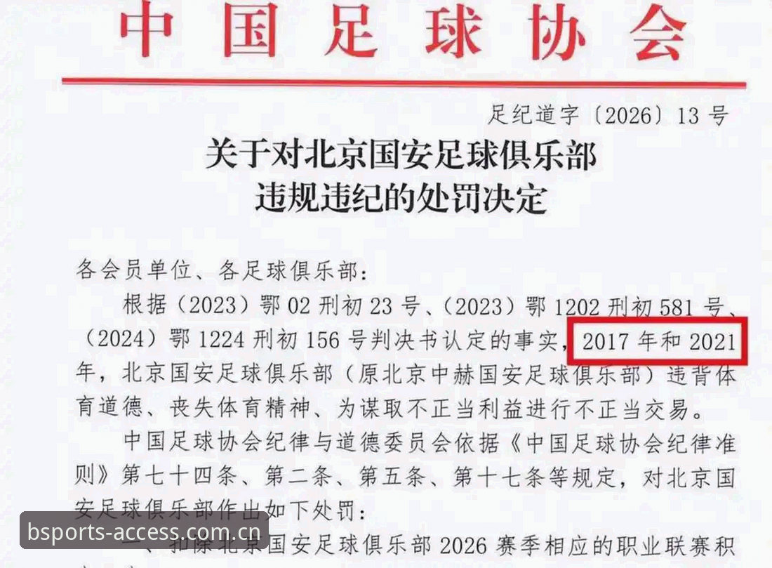 中国足协第三批禁足名单深度解读教程：从BSports移动端追踪足球反腐新动态